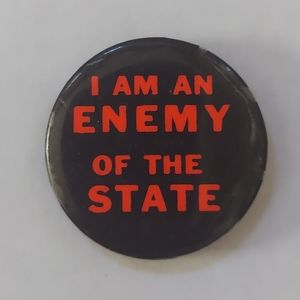 True VTG 1970s original punk pinback - badass!